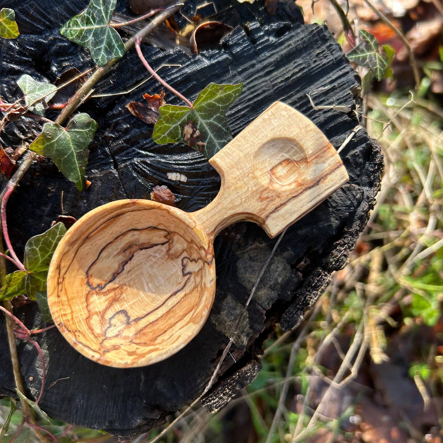 ~ Circles ~ Coffee Scoop ~ Spalted Beech
