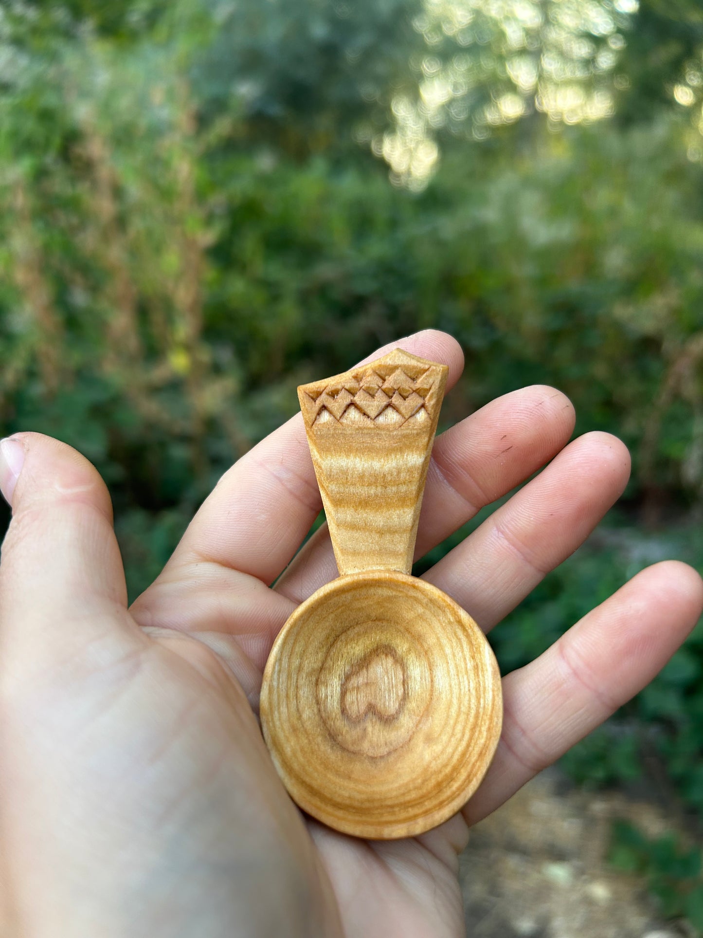 Mountains ~ Caddy Spoon ~ Cherry Wood