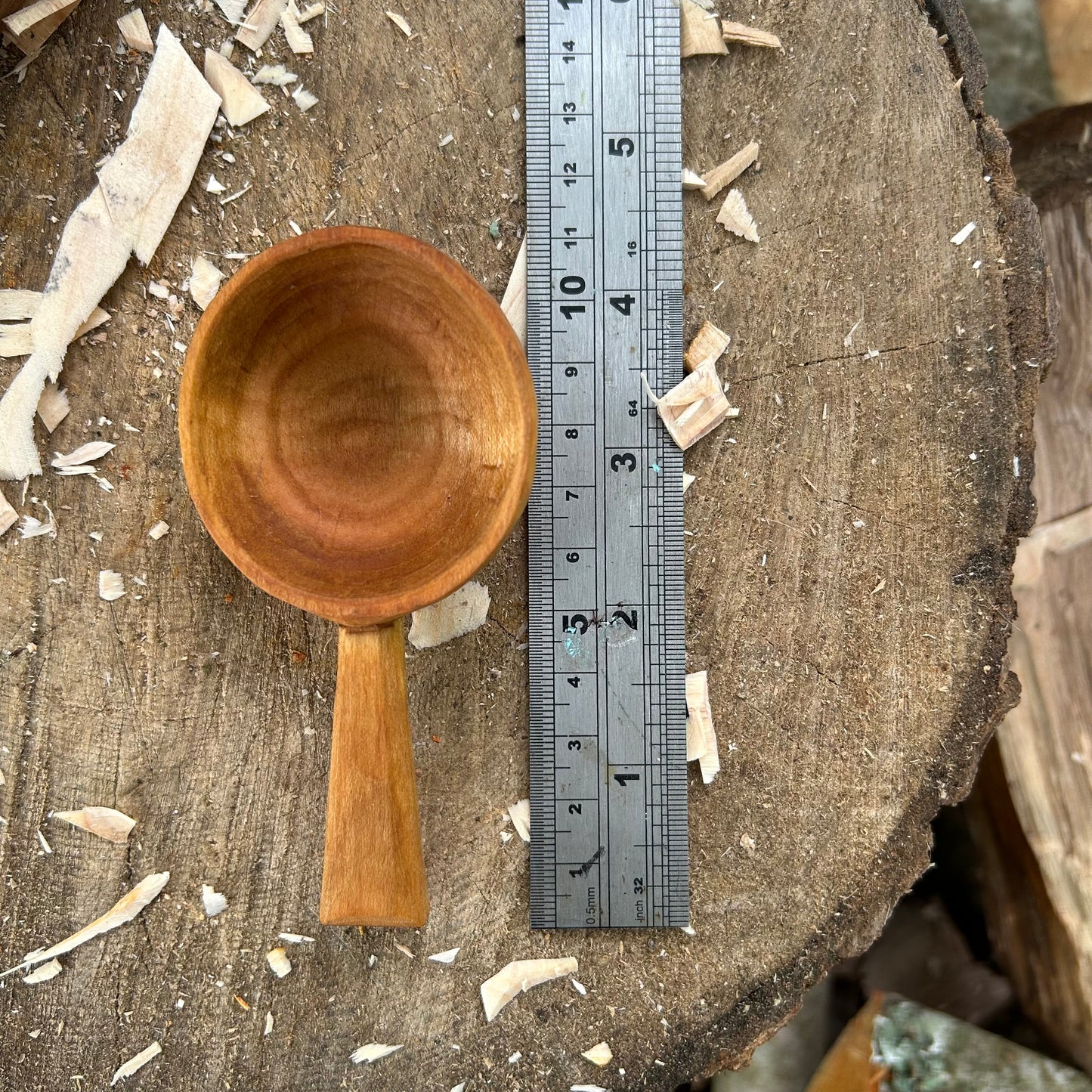 ~ Circles ~ Coffee Scoop ~ Cherry