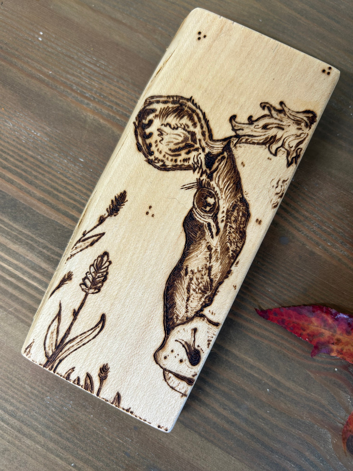 Dairy Cow ~ Mini Pyrography Artwork