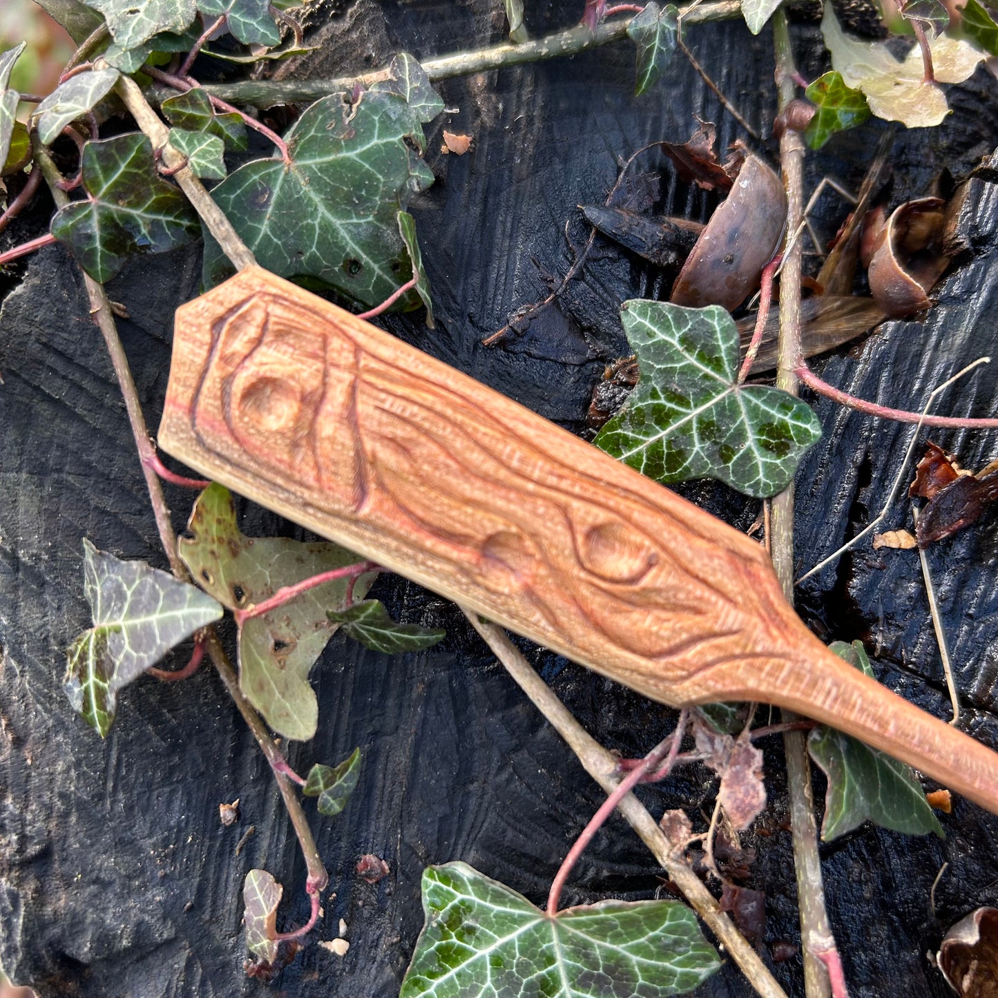 ~ Curve ~ Plum Wood ~ Eating Spoon