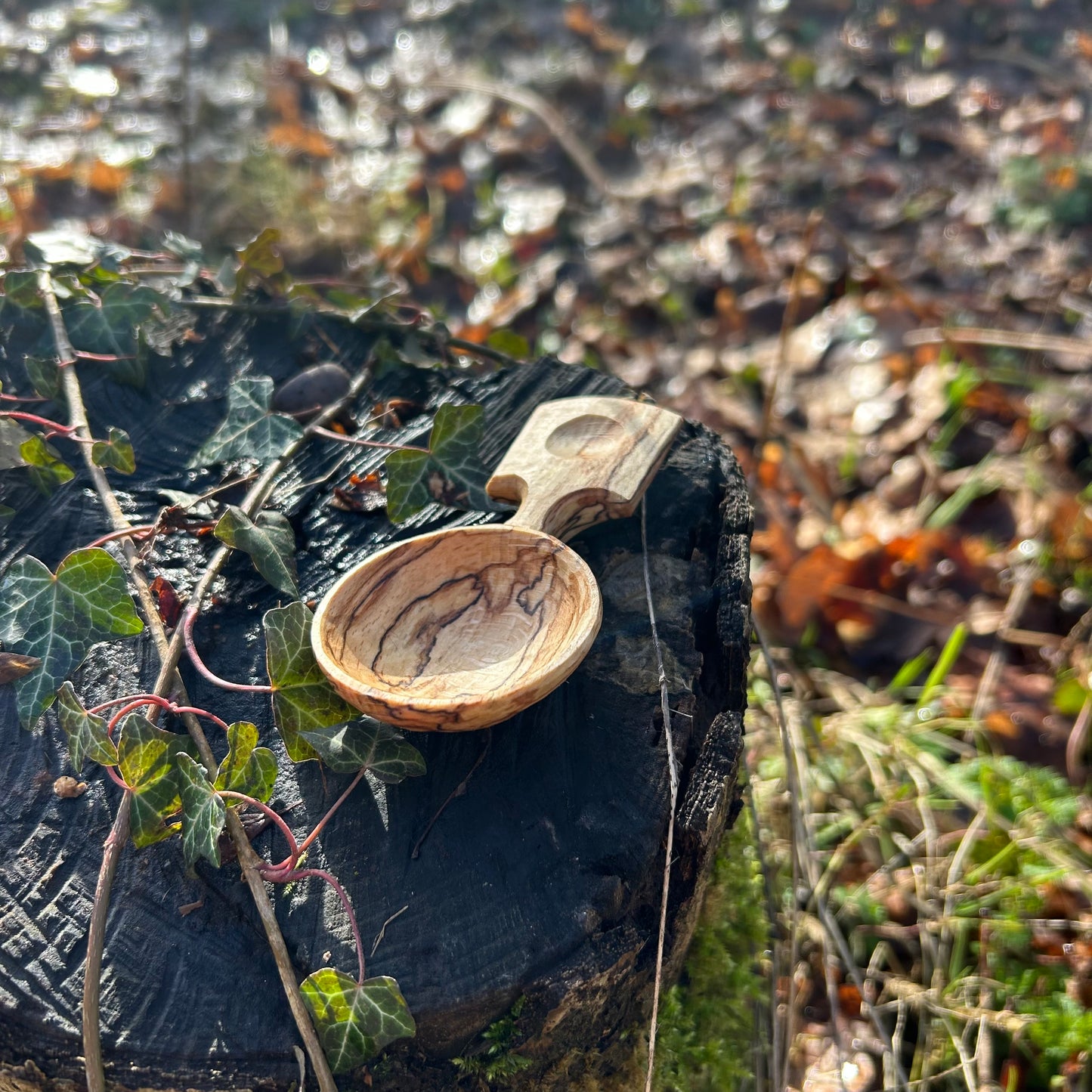 ~ Circles ~ Coffee Scoop ~ Spalted Beech
