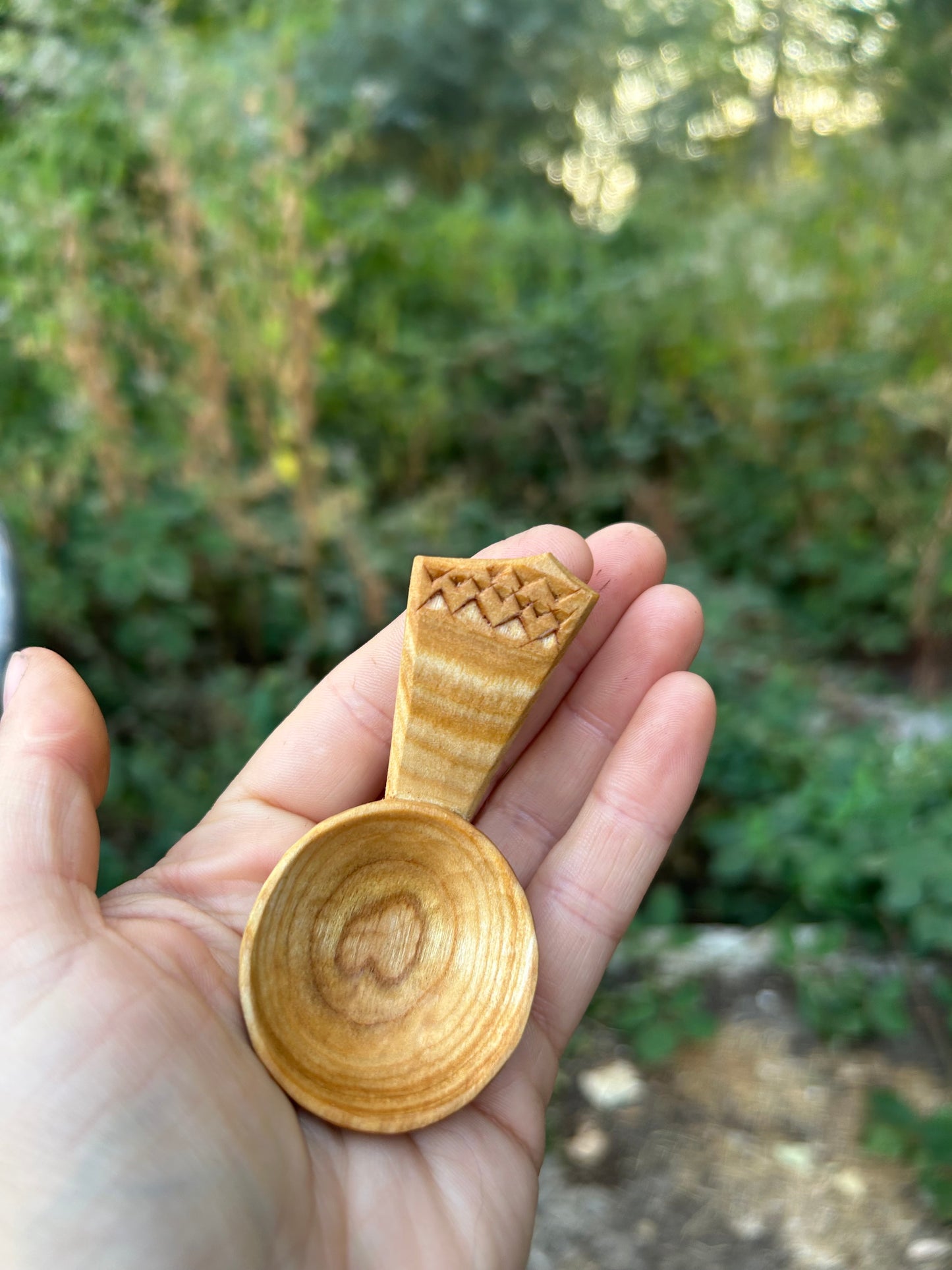Mountains ~ Caddy Spoon ~ Cherry Wood