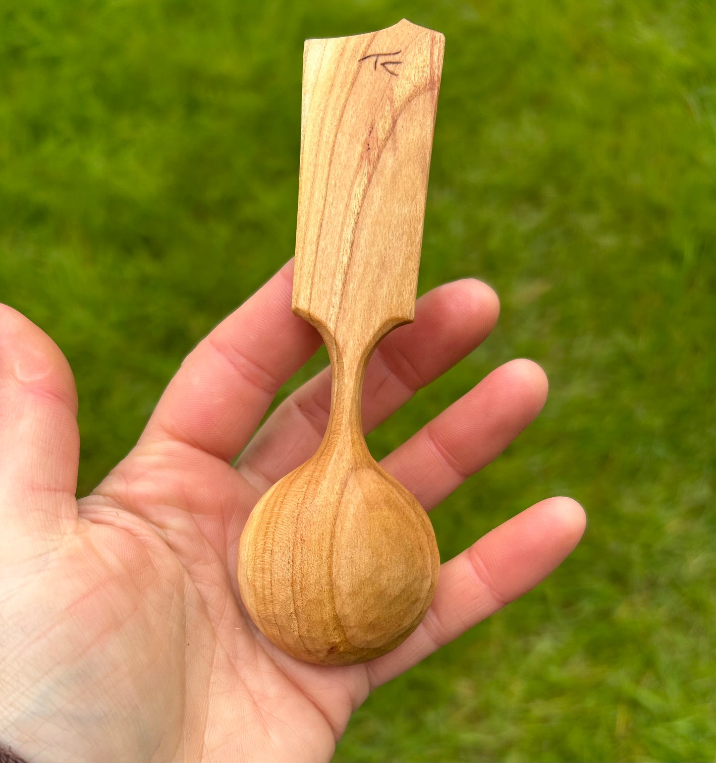 The Green Man ~ Coffee Scoop ~ Cherry Wood