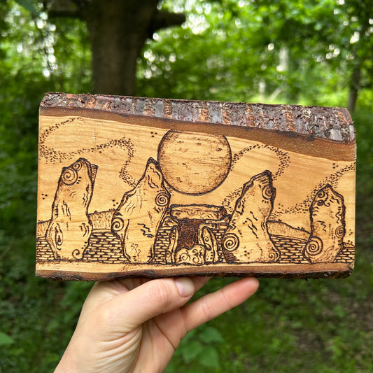 Wayland’s Smithy ~ Pyrography Wall Art