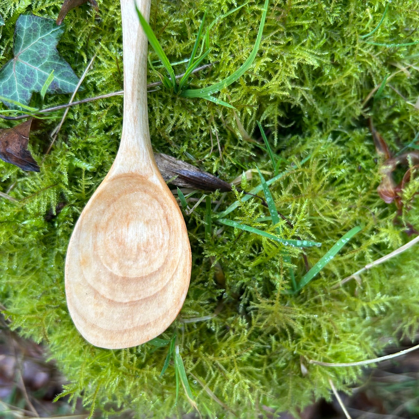 Crescent Moon ~ Eating Spoon ~ Cherry Wood