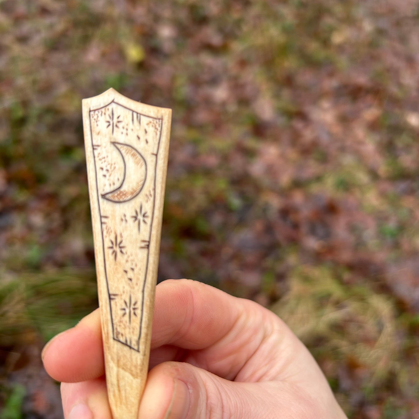Crescent Moon ~ Eating Spoon ~ Cherry Wood
