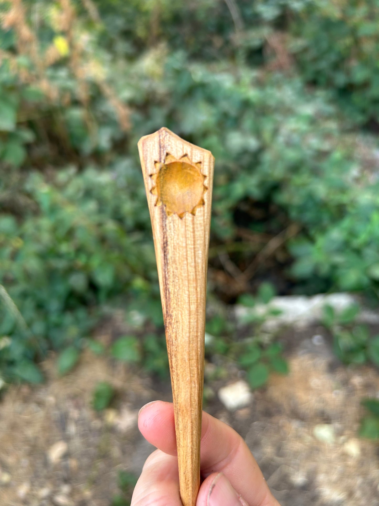 Sol ~ Long Handled Teaspoon ~ Cherry Wood