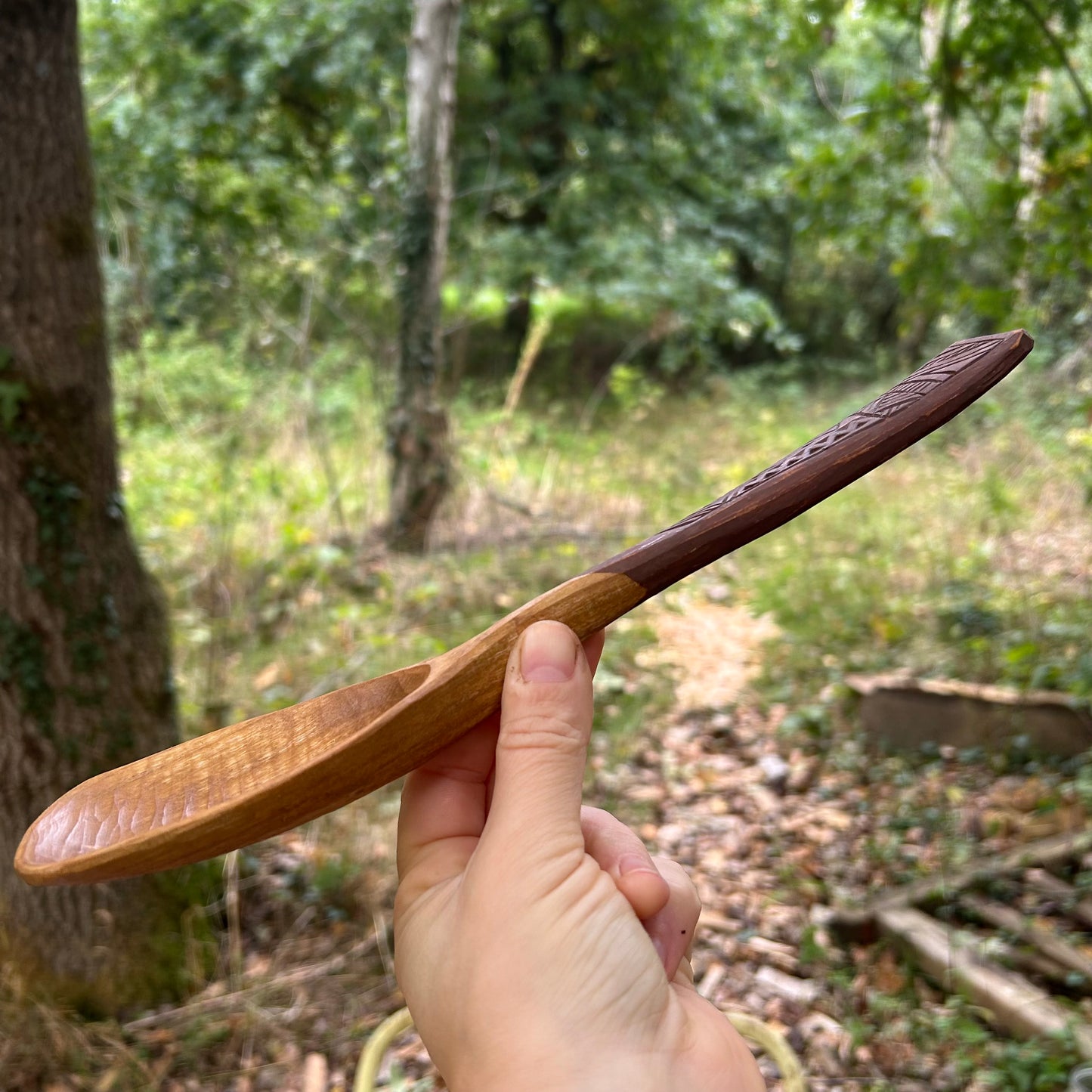 ~ Sharing ~ Serving Spoon ~ Cherry Wood