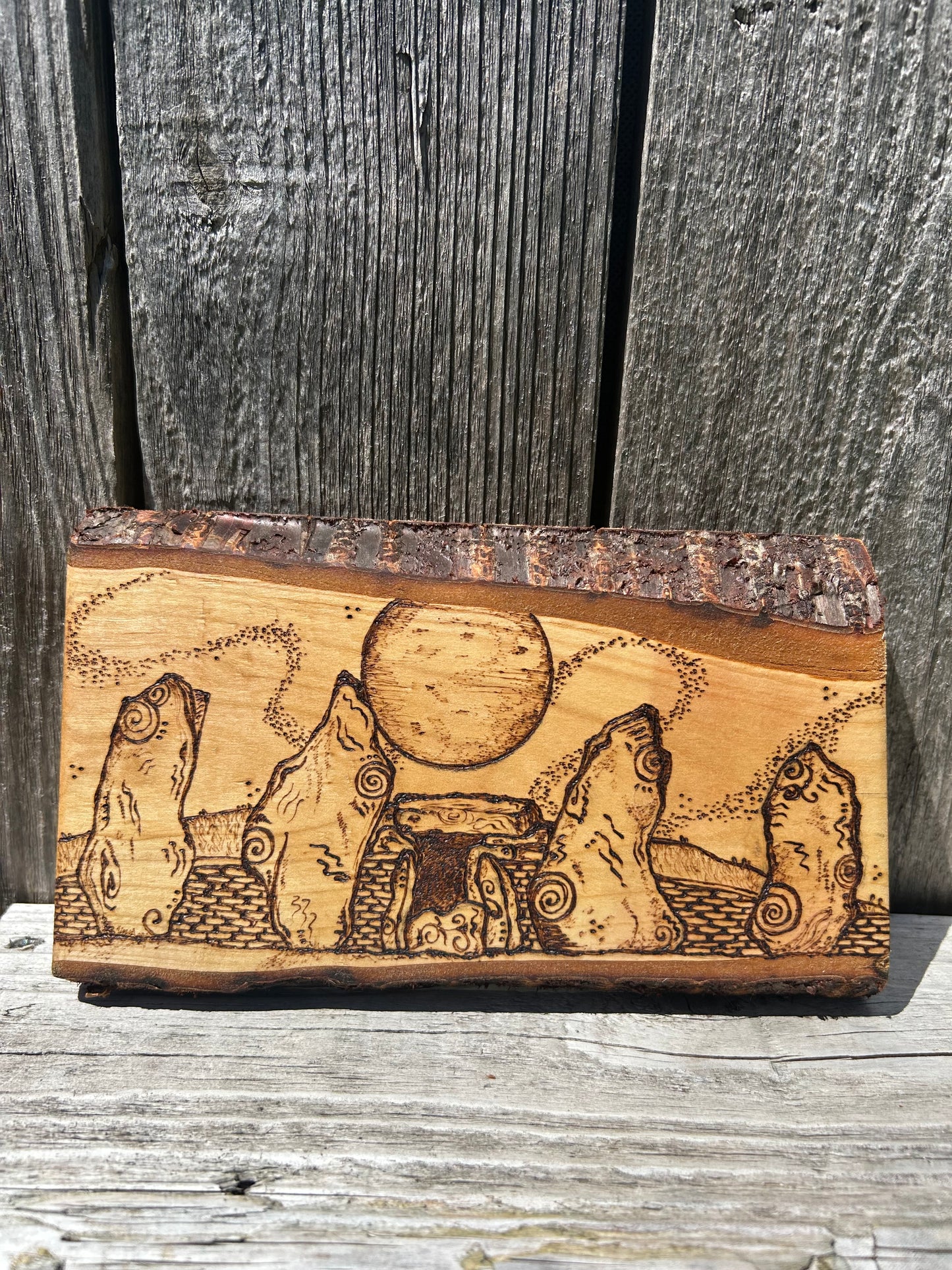 Wayland’s Smithy ~ Pyrography Wall Art