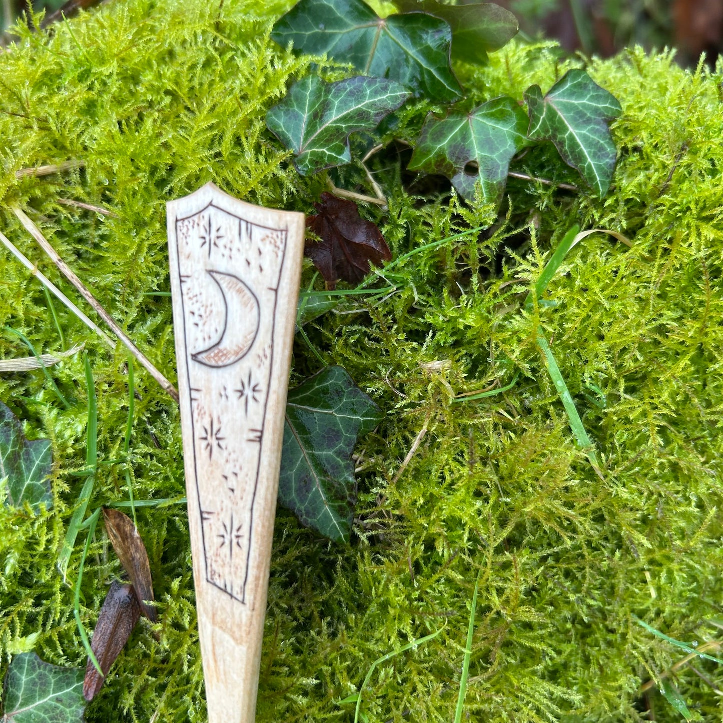 Crescent Moon ~ Eating Spoon ~ Cherry Wood