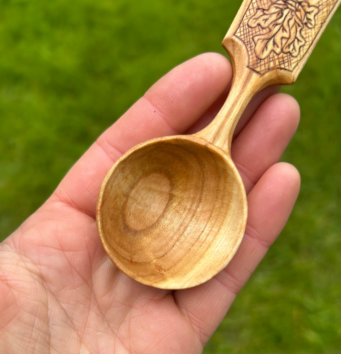 The Green Man ~ Coffee Scoop ~ Cherry Wood