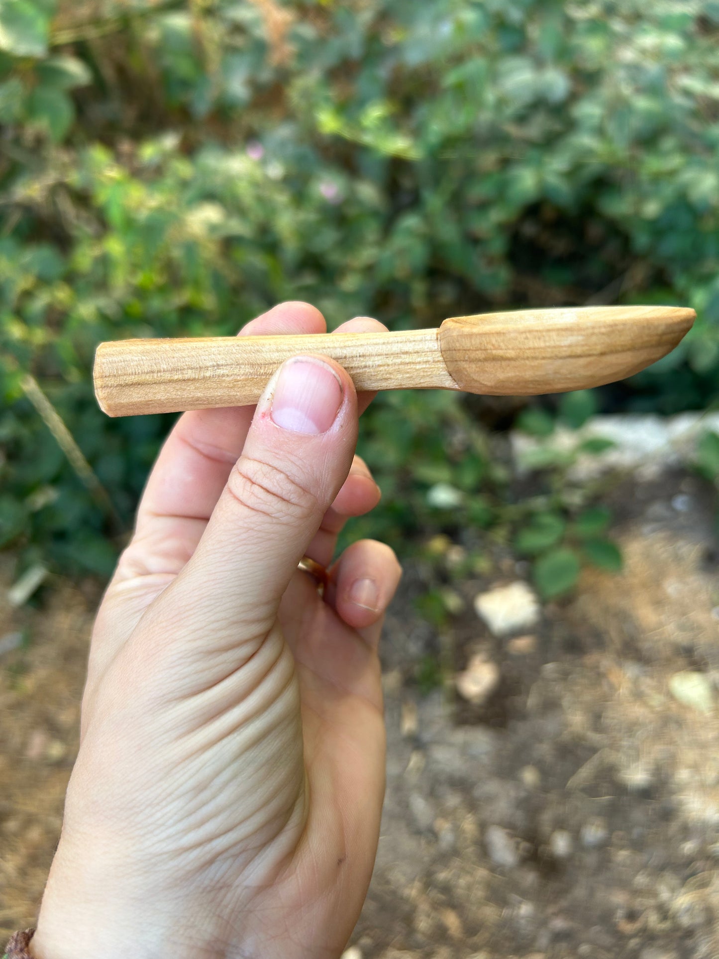 Gypsy Flower ~ Coffee Scoop ~ Cherry Wood